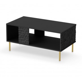 Стол журнальный HALMAR BULLET LAW-1 черный/золотой